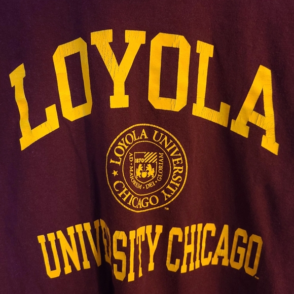 Loyola University Chicago maroon & gold t-shirt - Picture 2 of 5